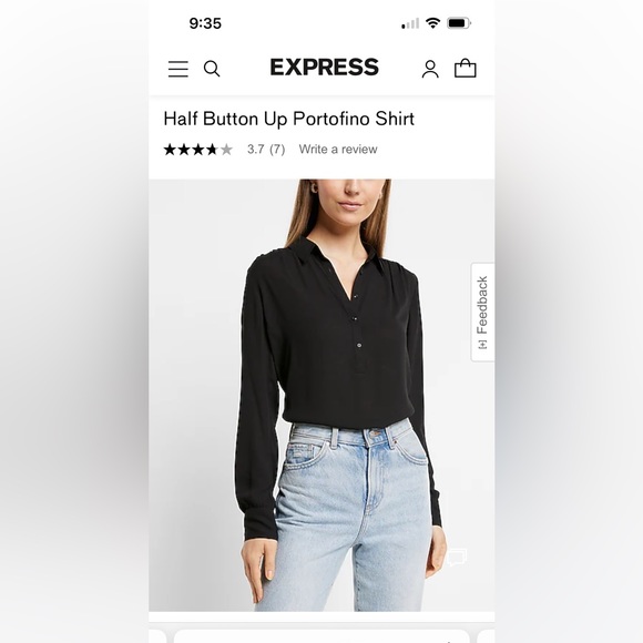 Express Half Button Up Portofino shirt - Picture 5 of 6